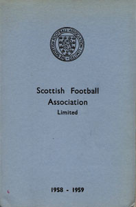 Scottish Football Association Limited 1958 - 1959.