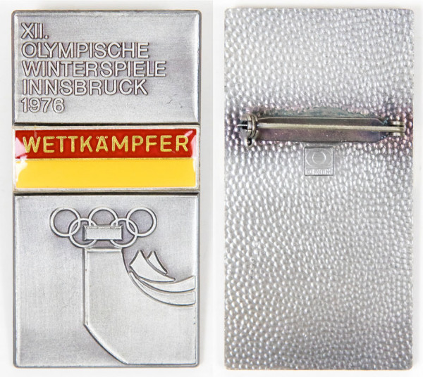 Wettkämpfer OWS Innsbruck 1976, Teilnehmerabzeichen 1976