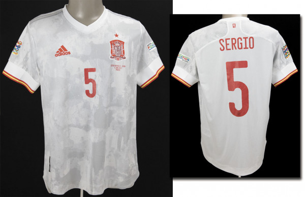 match worn football shirt Spain 2022