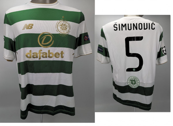 Jozo Simunovic am 27.09.2018 gegen RSC Anderlecht, Glasgow, Celtic - Trikot 2017/2018