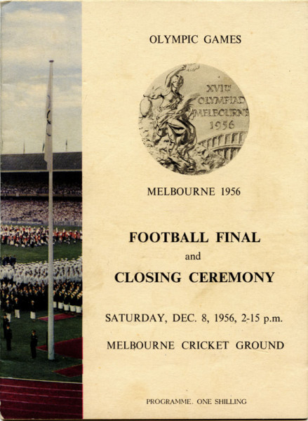 Final and closing ceremony Melbourne, Programm OSS1956