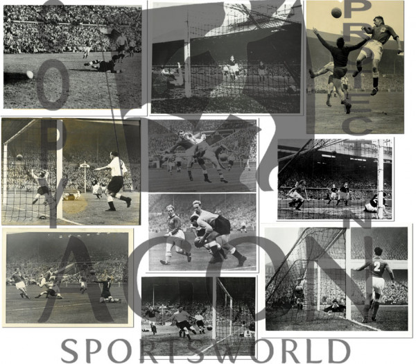 9x Pressfoto Football 1950-53 England matches