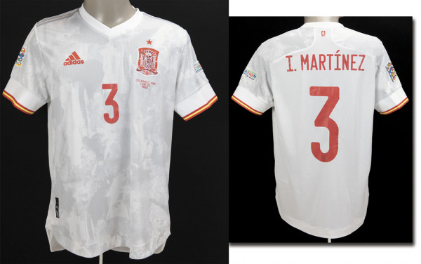 match worn football shirt Spain 2022