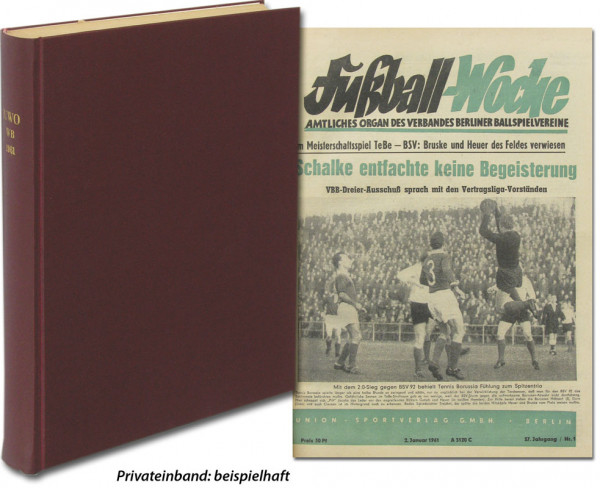 Fußball-Woche 1961 : Jg. Nr.1-52 komplett