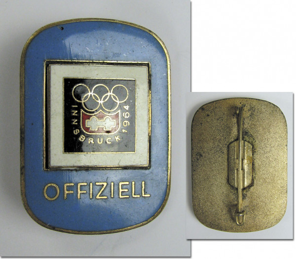 Olympic Games 1964 Innsbruck Participation badge