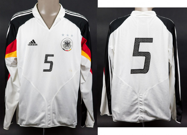 match worn football shirt Germany 2004