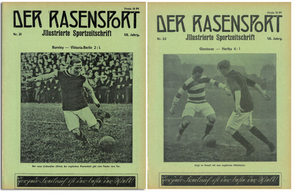 Football programm / Report 1914 England v Germany