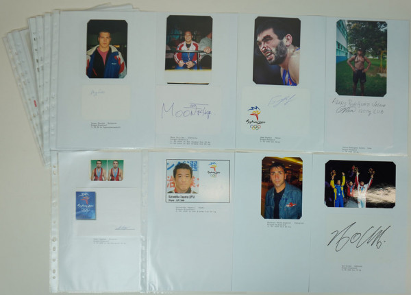 Ringen Olympia 1996 - 2000: Seltene Autographen von Medaillengewinnern 1996