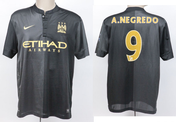 Alvaro Negredo, am 27.10.2013 gegen Chelsea FC, Manchester City - Trikot 2013/2014