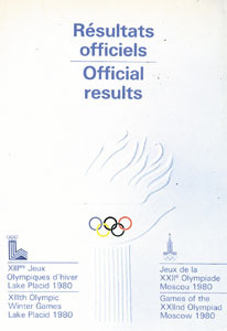 Olympic Games 1980 Official Results