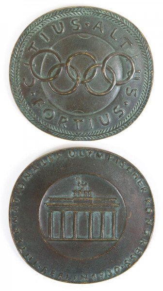 IOC Kongress Berlin 1930, Teilnehmermedaille 1930