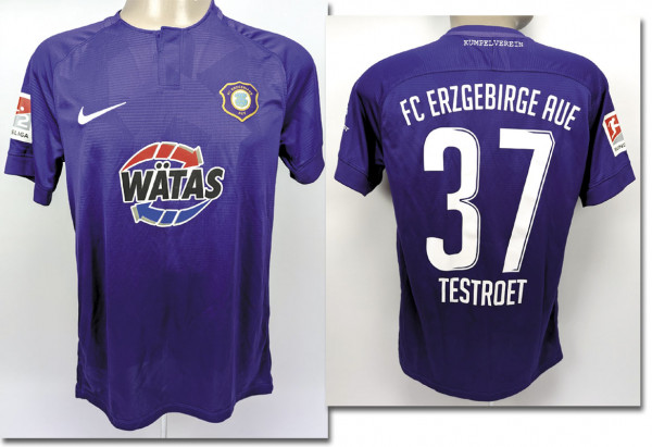 Pascal Testroet, 2. Bundesliga Saison 2018/2019, Erzgebirge Aue, FC - Trikot 2018/2019