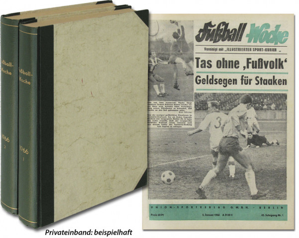 Fußball-Woche 1966 : Jg. Nr.1-52 komplett