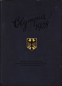 Olympic Games 1928. Leather Binding Report