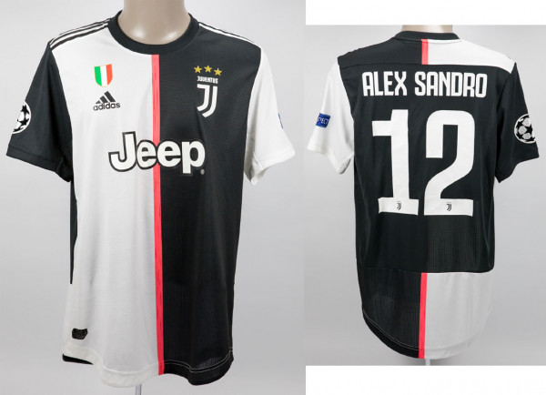 Alex Sandro 01.10.2019 gegen Bayer Leverkusen, Turin, Juventus - Trikot 2019/2020