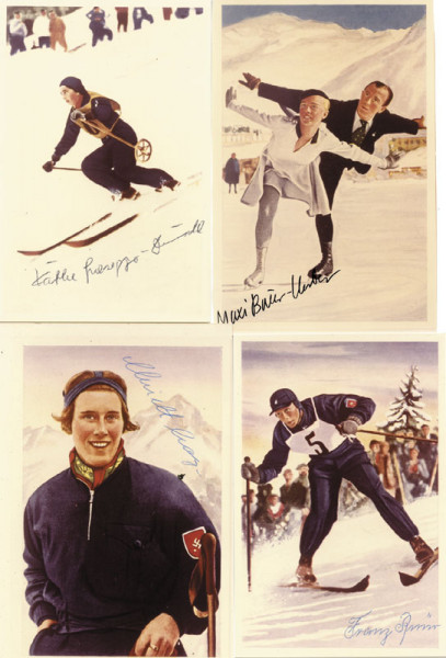 Deutschland OSW1936: Olympic Games 1936 Winter Autograph Germany