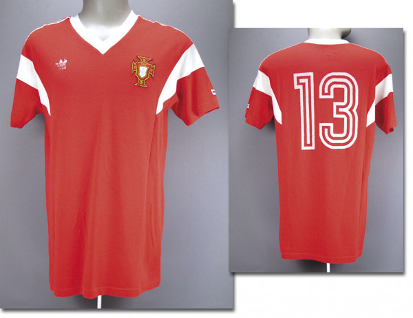 match worn football shirt Portugal 1990