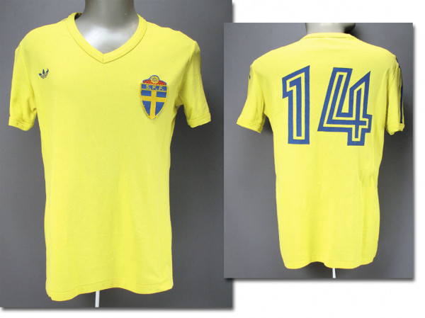 World Cup 1982 match worn football shirt Sweden