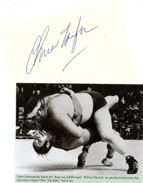 Taylor, Chris: Autograph Olympic Games 1972 Wrestling USA