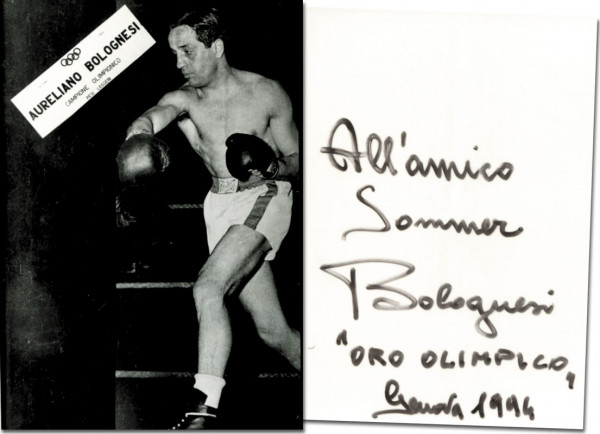 Bolognesi, Aureliano: Olympic Games 1952 Boxing Autograph Italy