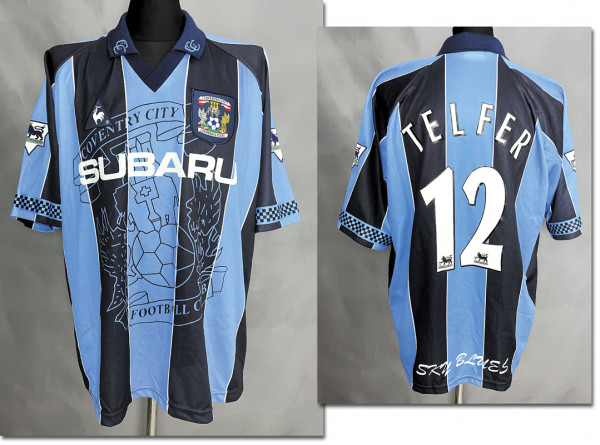 match worn football shirt Coventry City 1997