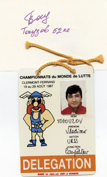 Tohusow, Wolodymyr: Olympic Games 1988 Autograph Wrestling USSR