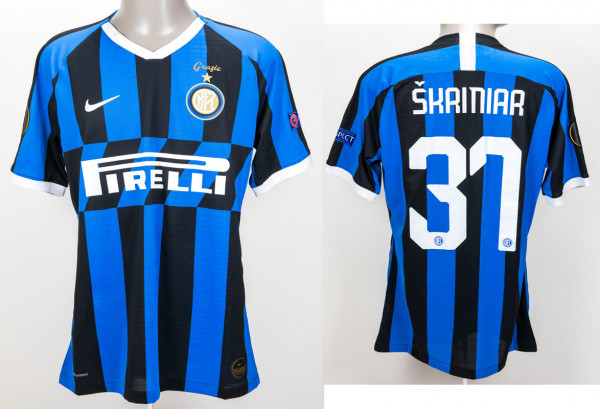 Milan Skriniar am 18.08.2020 gegen Leverkusen, Mailand, Inter - Trikot 2020/2021