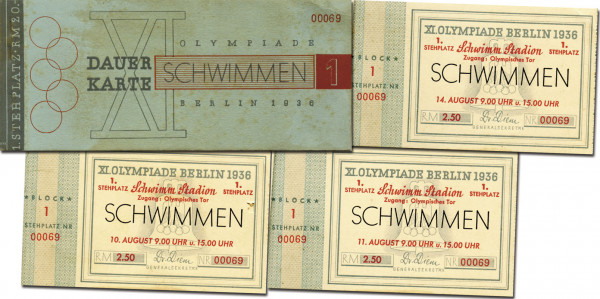 Olympic Games Berlin 1936. Ticket Season Pass