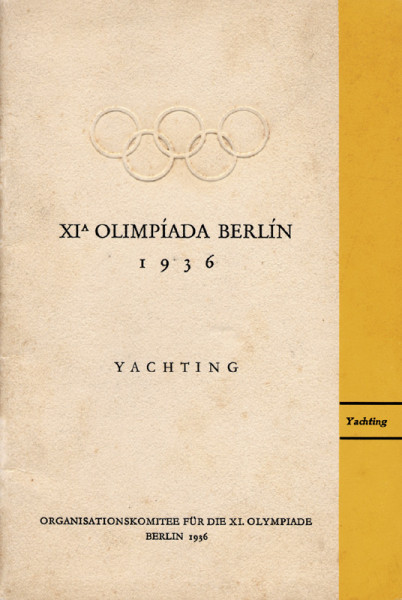 Olympic Games 1936. Reglement Yachting Kiel