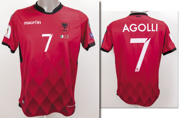 World Cup 2018 match worn football shirt Albania