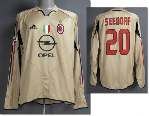 Match Worn Football Shirt Ac Milan 2004 05 Agon Sportsworld Online Shop