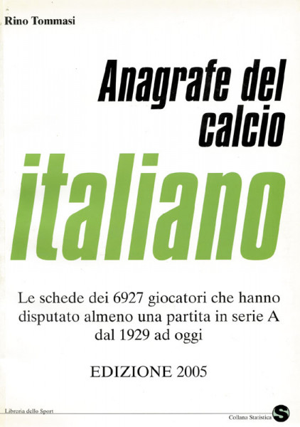 Anagrafe del calcio italiano.