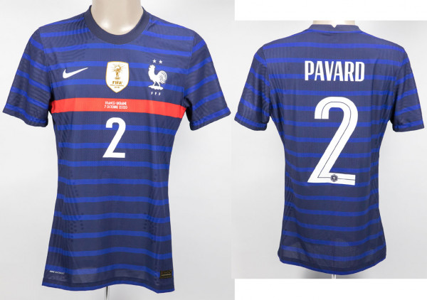 Benjamin Pavard 07.10.2020 gegen die Ukraine, Frankreich - Trikot 2020