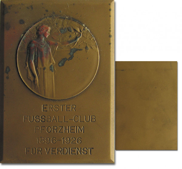 30 Anniversary Football Plaque 1.FC Pforzheim