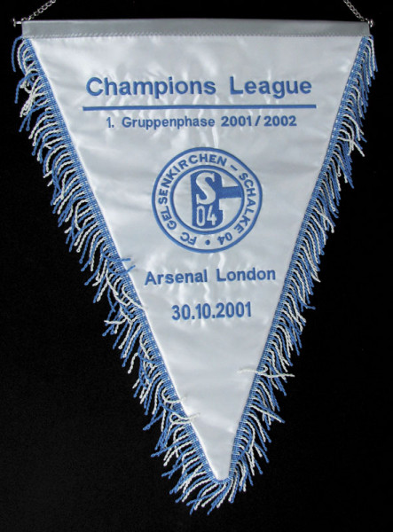 Schalke Match Pennant ChampionsLeague 2001