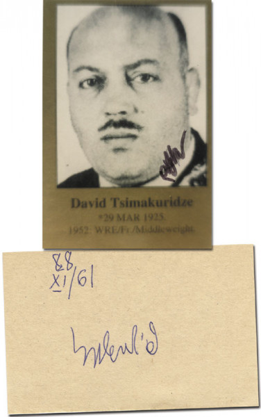 Zimakuridse, Dawit: Olympic Games 1952 Autograph Wrestling URS