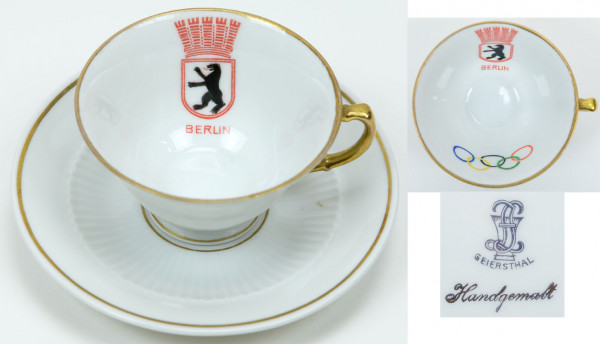 Olympic Games Berlin 1936. Coffee Cup with saucer