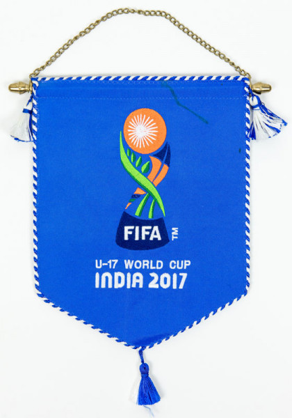 Offizielle Wimpel "U-17 World Cup India 2017" mit , FIFA-Wimpel 2017