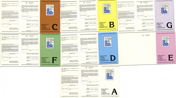 Olympic Games Lake Placid 1980. Set Identity Card