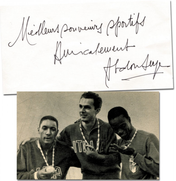 Seye, Abdoulaye: Olympic Games 1960 Autograph Athletics France