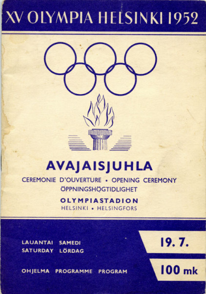 XV Olympia Helsinki 1952, Programm OSS1952