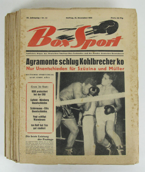 Box-Sport 1951 : Jg.: Nr.1-53 komplett,gebunden