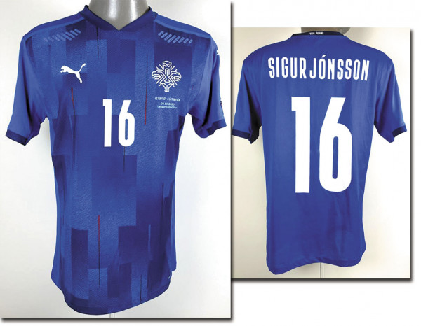 UEFA Euro 2021 match worn football shirt Iceland