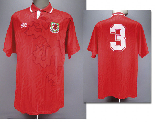 World Cup 1994 match worn football shirt Wales