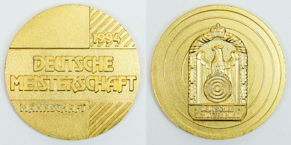 Shooting German Championships Winner Medal 1994