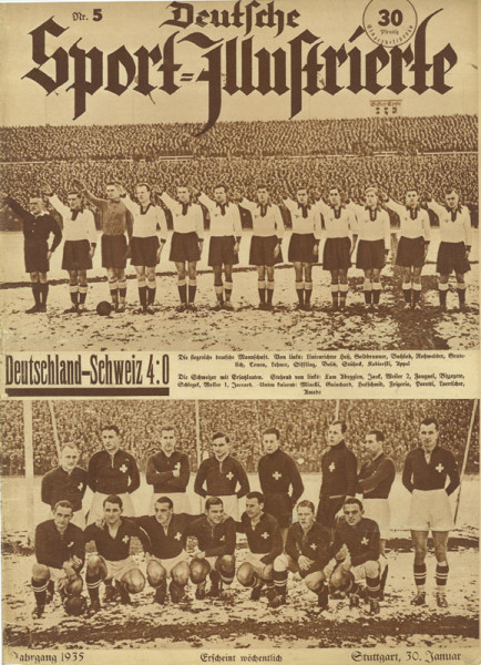 Sport Illustrierte 35: 5 vom 30.01.1935: LS: D-Schweiz ( 4:0 )