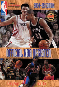 Official NBA Register 2004/2005.